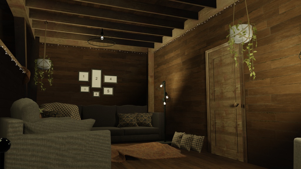 VRChat Small Attic Room