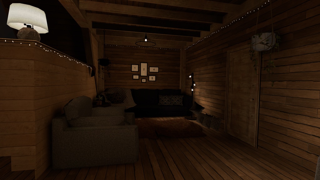 VRChat Small Attic Room