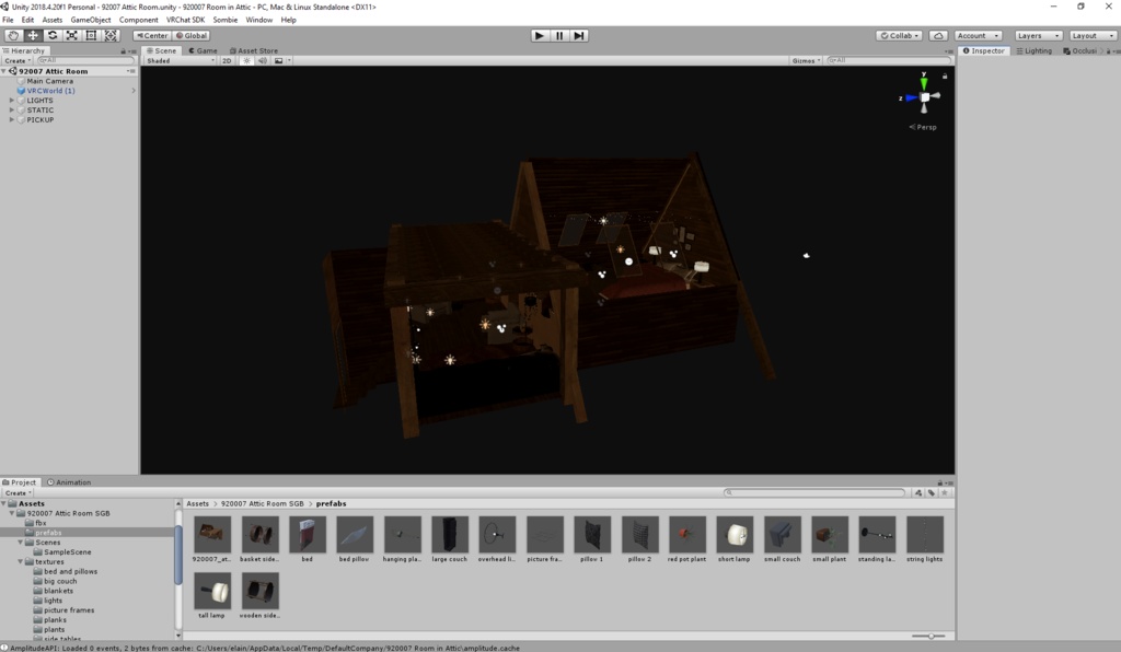 VRChat Small Attic Room