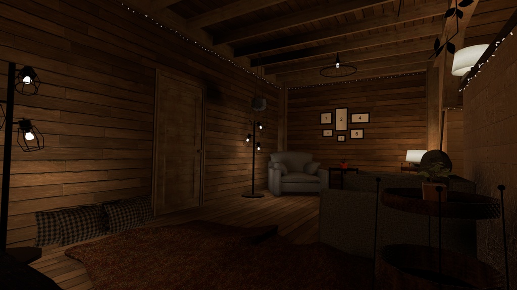 VRChat Small Attic Room
