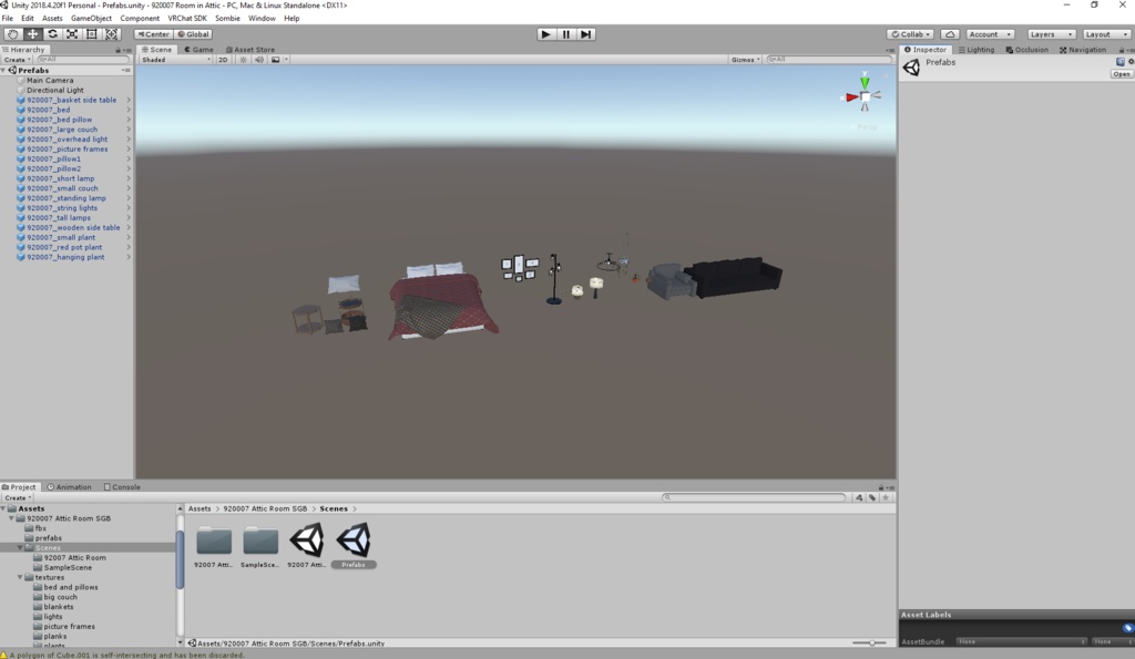 VRChat Small Attic Room