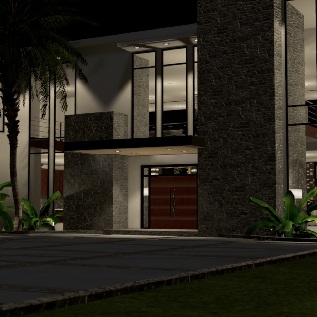 LA Style Mansion and Home Props made for VRChat