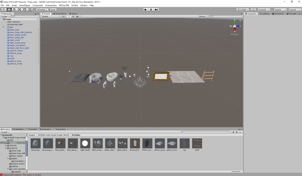 Comfy Small Avatar World with Bean Bag Chairs