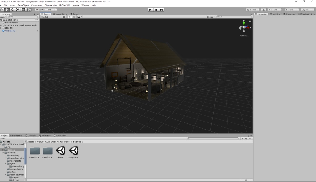 Comfy Small Avatar World with Bean Bag Chairs