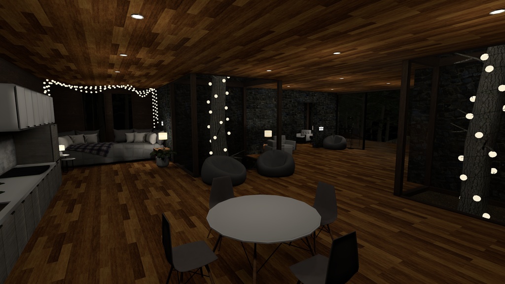 Home in the Woods VRChat Avatar World and Home Props