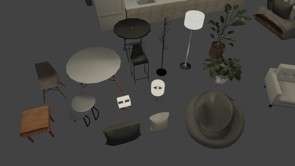 Home in the Woods VRChat Avatar World and Home Props