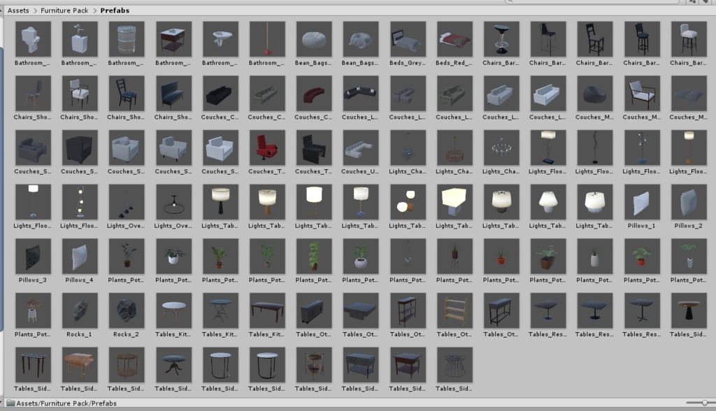 Interior and Furniture Prop Pack VRChat