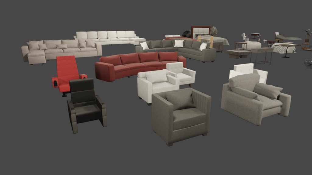 Interior and Furniture Prop Pack VRChat