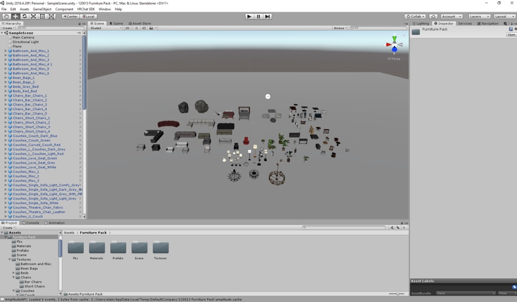 Interior and Furniture Prop Pack VRChat