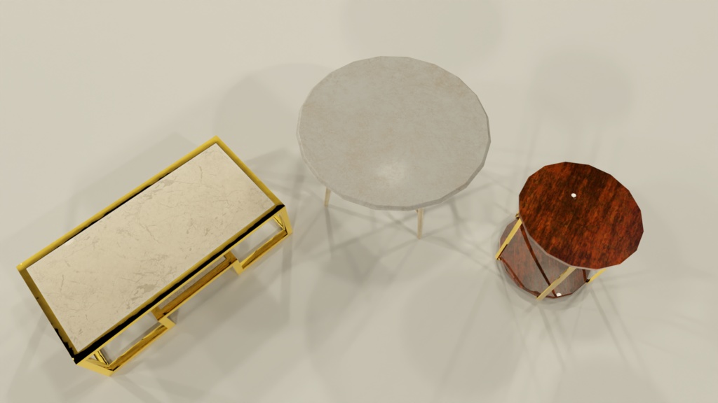 Circular Room and Furniture Props Designed for VRC