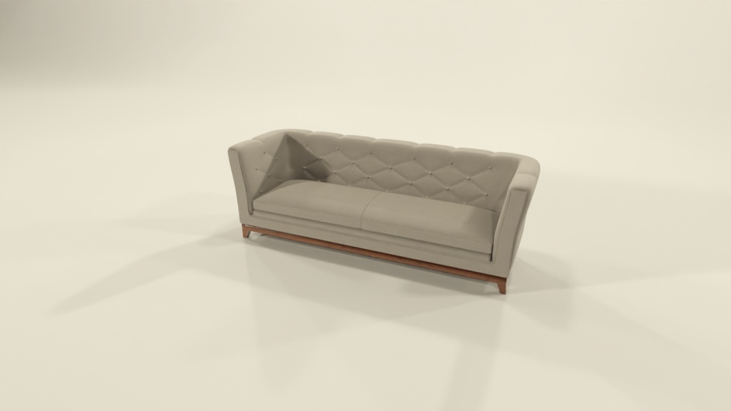 Circular Room and Furniture Props Designed for VRC