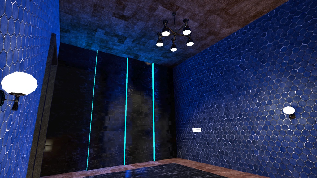 Dark Copper Bar VRChat World and 3D Assets