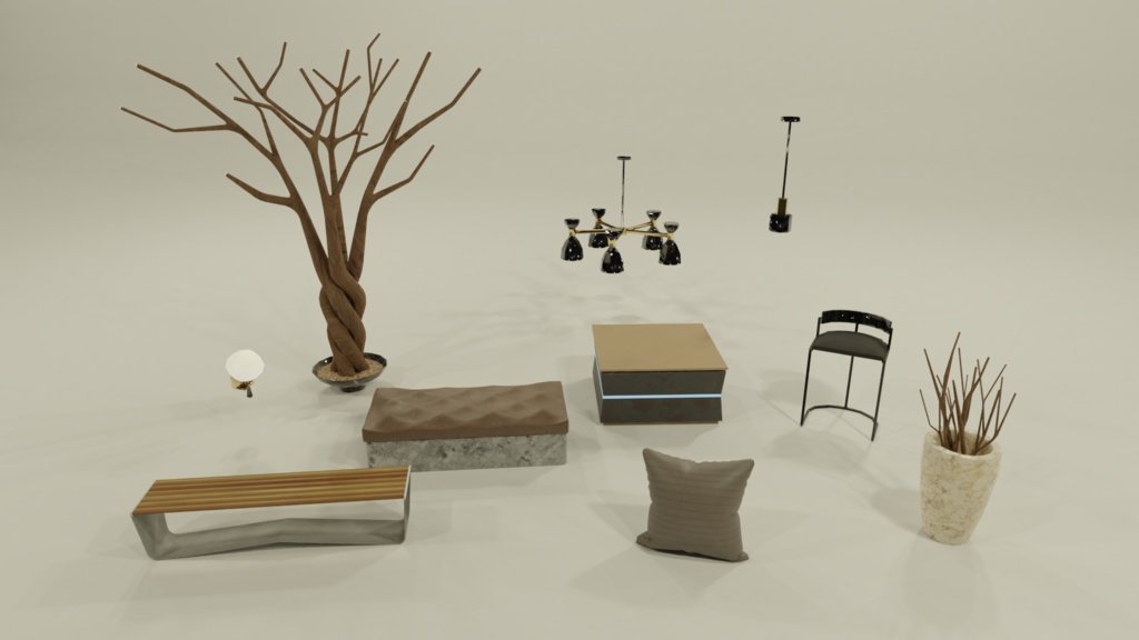 Dark Copper Bar VRChat World and 3D Assets