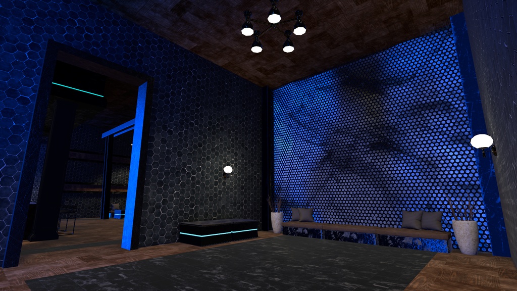 Dark Copper Bar VRChat World and 3D Assets