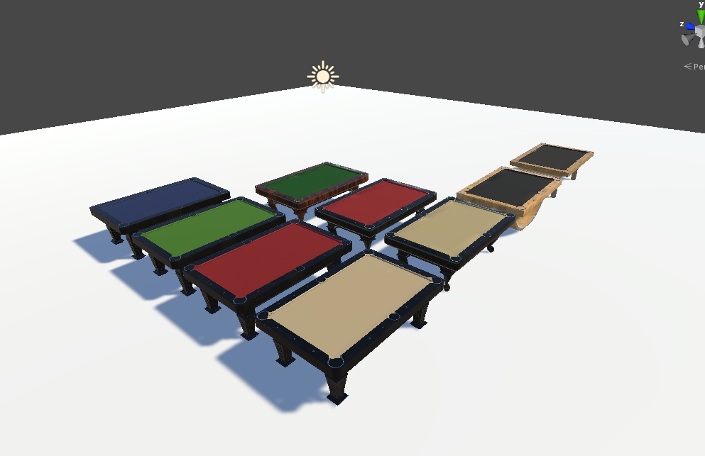 VRChat Pool Tables for VRCBilliards Prefab