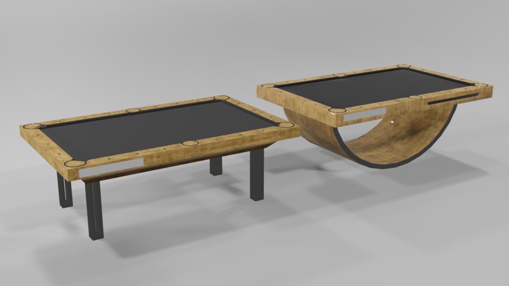 VRChat Pool Tables for VRCBilliards Prefab