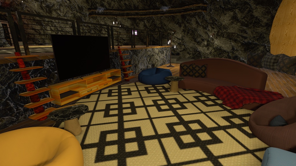 Cozy Cave VRChat Ready World Udon Sdk3