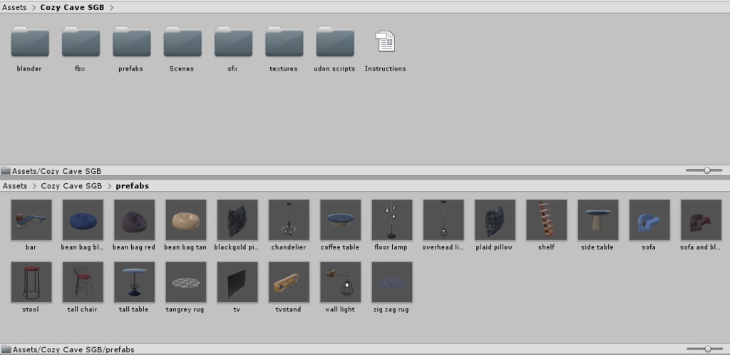 Cozy Cave VRChat Ready World Udon Sdk3