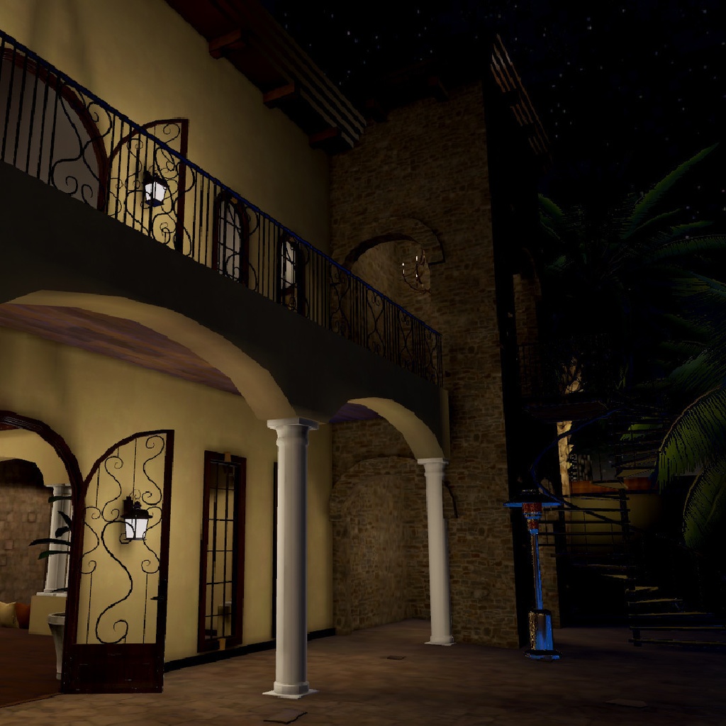 VRChat Mansion Tuscan Home World Udon