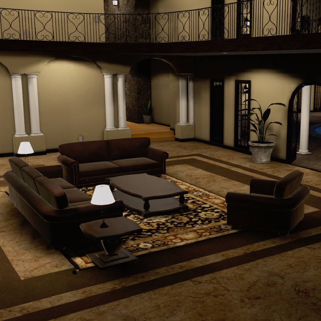 VRChat Mansion Tuscan Home World Udon