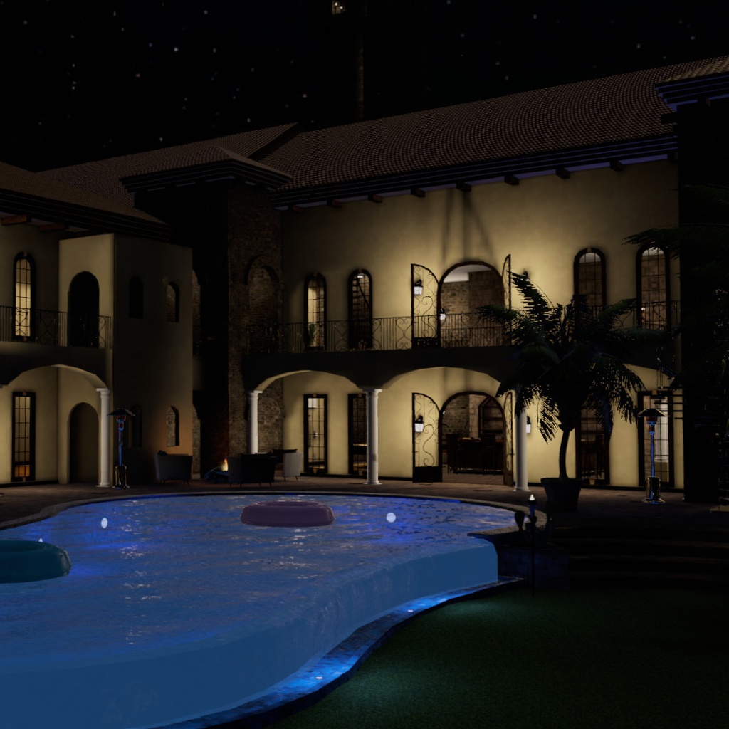 VRChat Mansion Tuscan Home World Udon