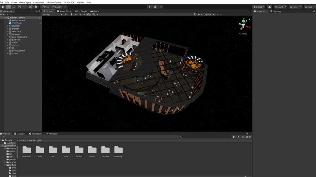 VRChat World The Amber Tower Bar Restaurant
