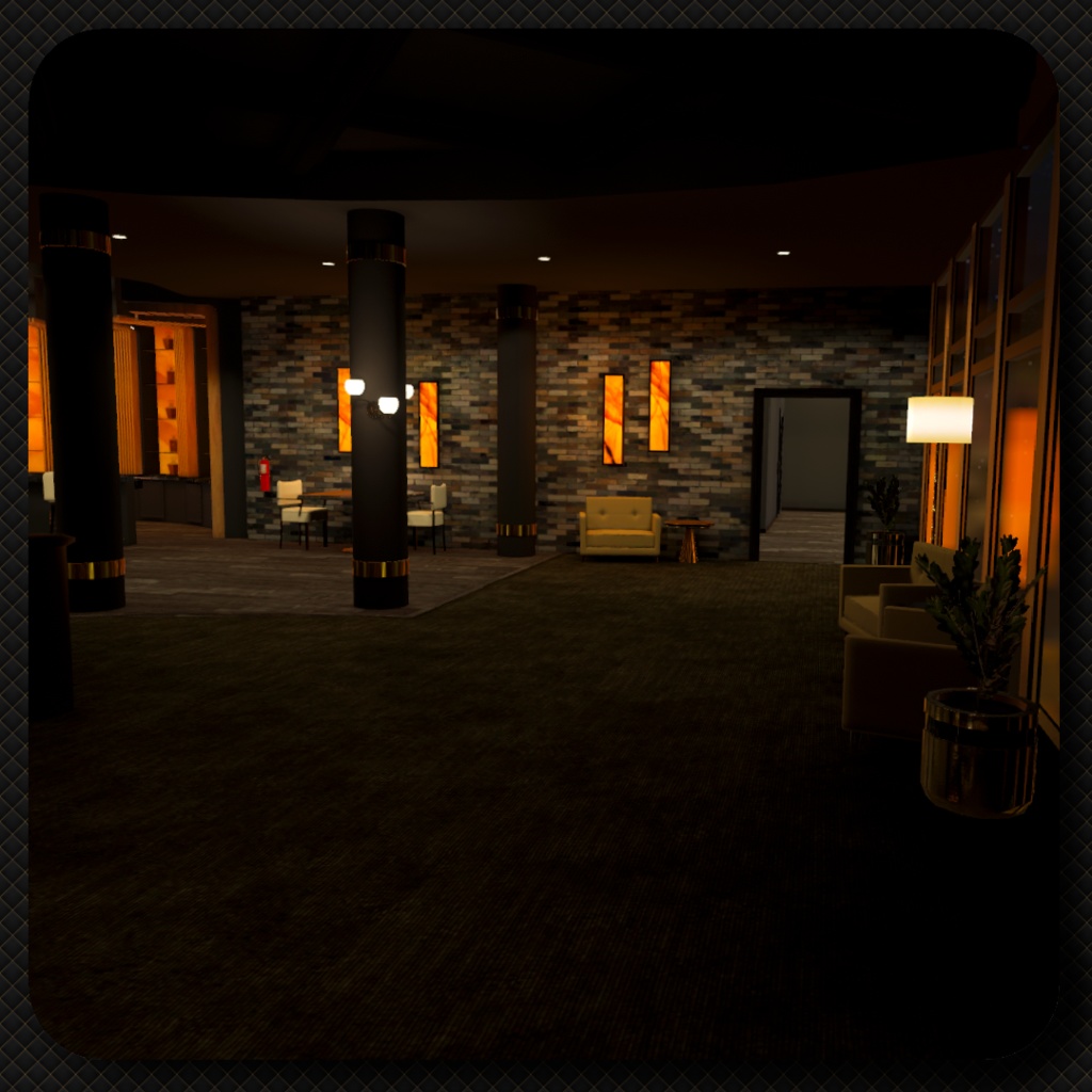 VRChat World The Amber Tower Bar Restaurant