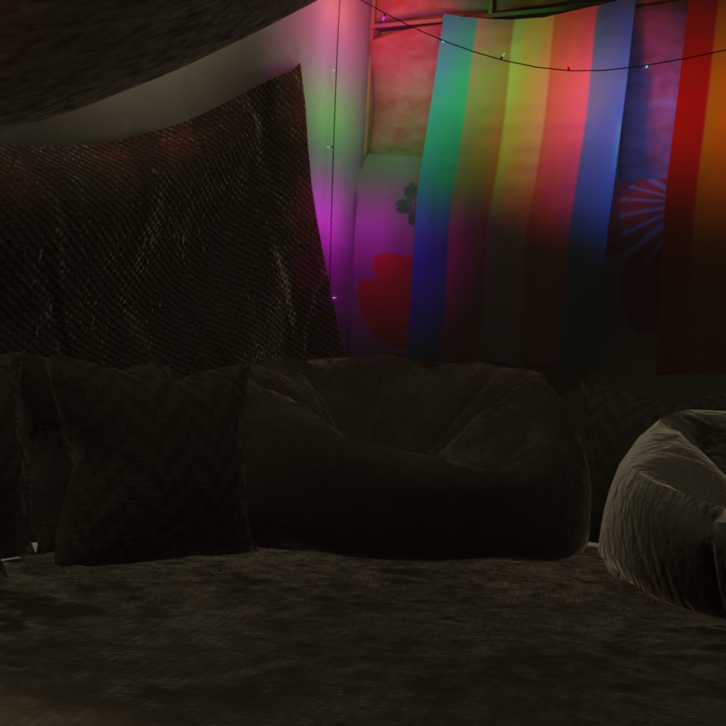 VRChat House World Downpour at Night Thunderstorm