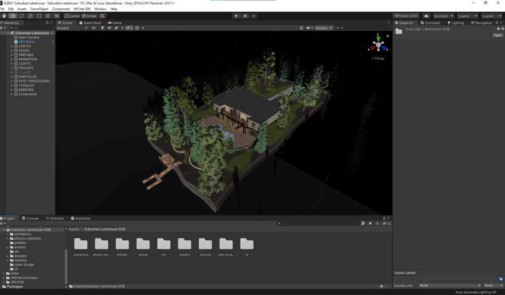 VRChat Mansion Suburban Lake House SDK3