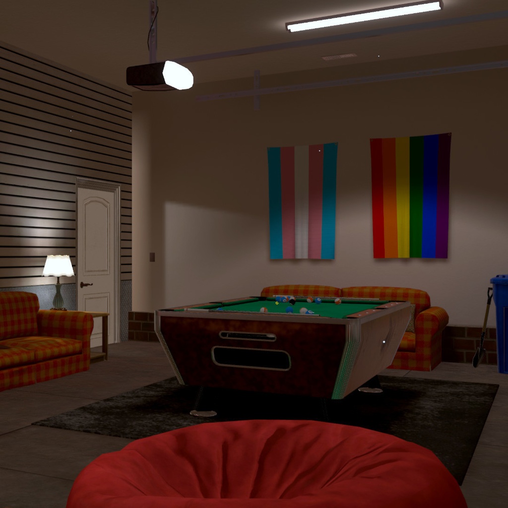 VRChat Suburban Home Rowdy Residence Large Mansion