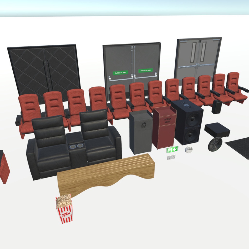 Dual Movie Theater Cinema Pack for VRChat