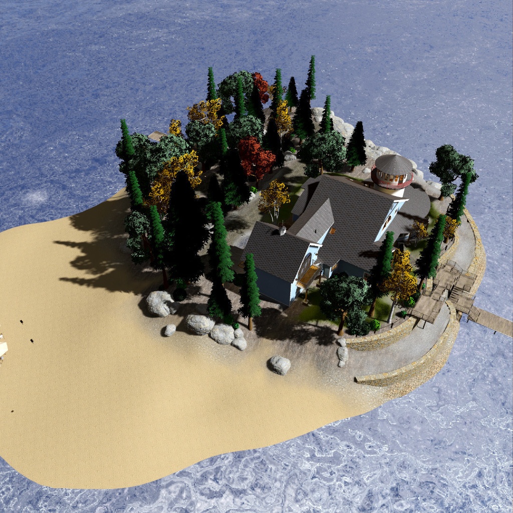 VRChat House Private Island Lighthouse