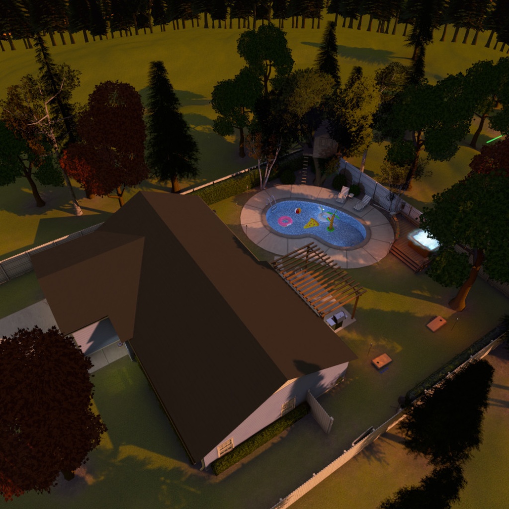 VRChat House and Home Props: Backyard Bash