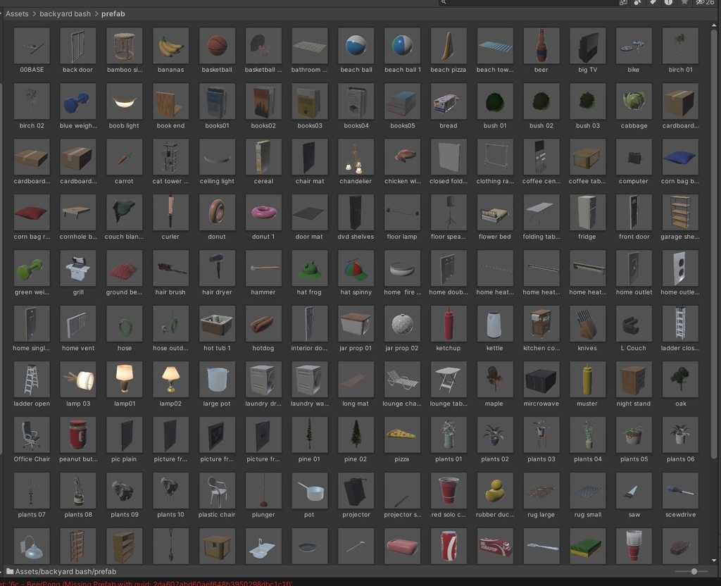 VRChat House and Home Props: Backyard Bash