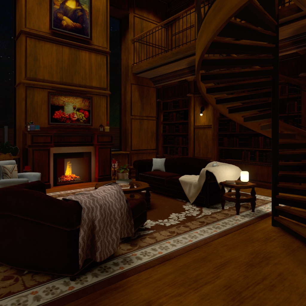 VRChat Mansion Miami Nights Big Modern House