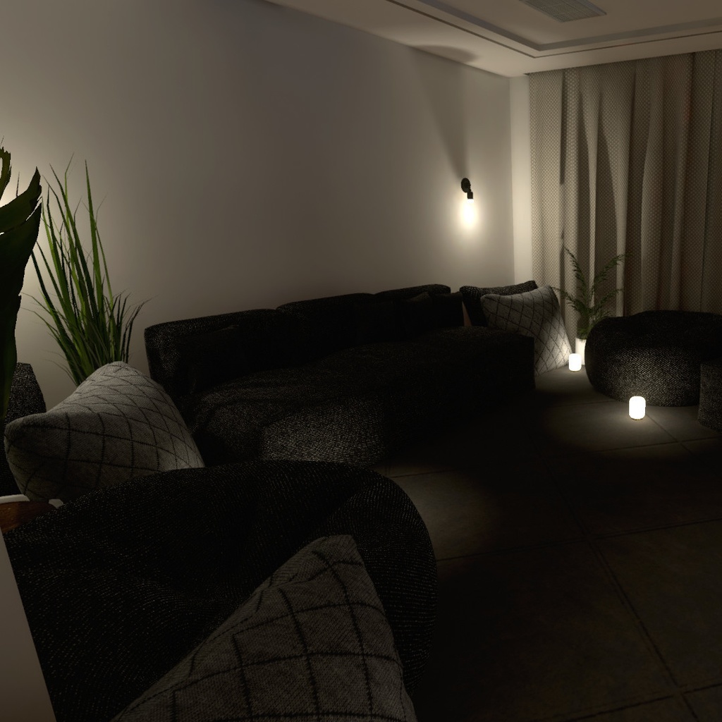 VRChat Mansion Miami Nights Big Modern House