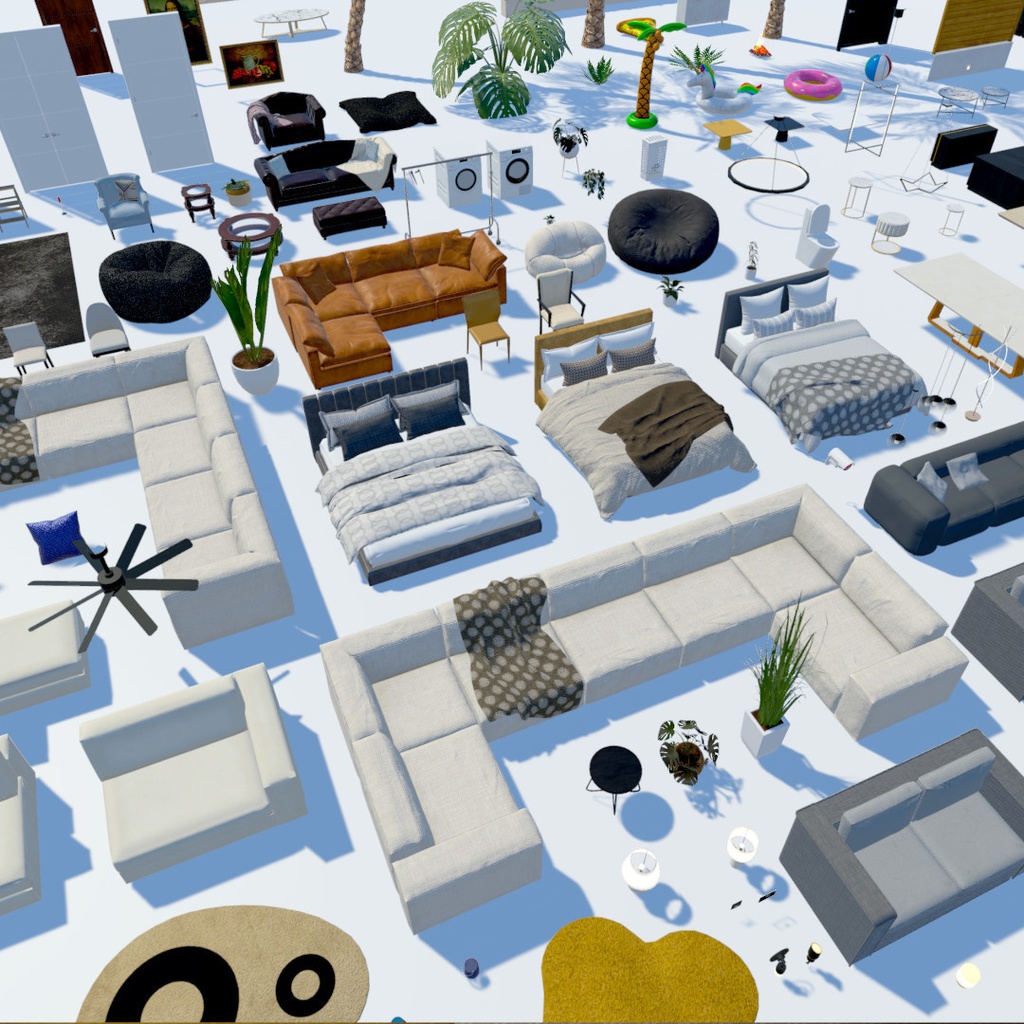 VRChat Mansion Miami Nights Big Modern House