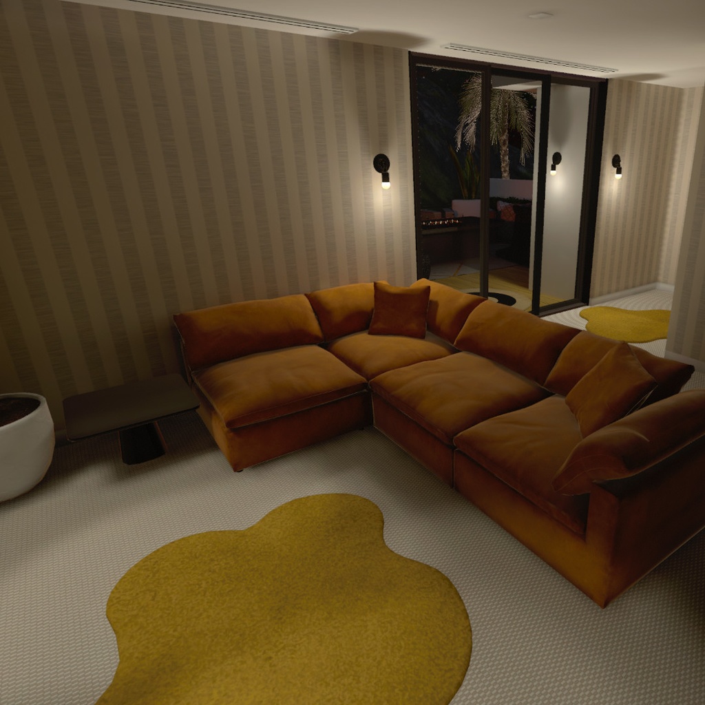 VRChat Mansion Miami Nights Big Modern House