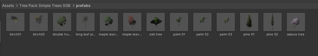 Simple Trees VRChat Worlds Tree Pack