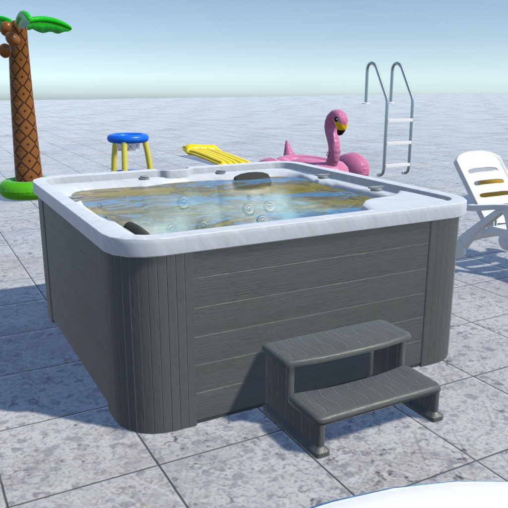 Pool Props Unity VRChat Inflatable Tubes and Patio Furniture
