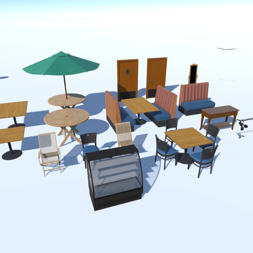 Casual Family Style Restaurant Props and Asset Pack for VRChat
