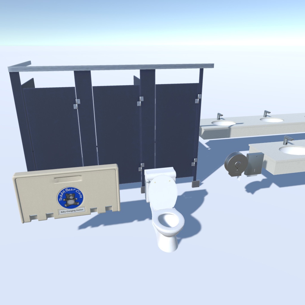 Casual Family Style Restaurant Props and Asset Pack for VRChat