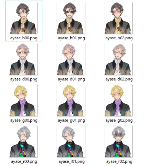 Live2Dアバター 綾瀬くん Animaze・VTube Studio版