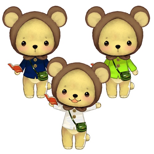 FaceRig対応 ほのぼの熊の子『nikoくま』配信などに!