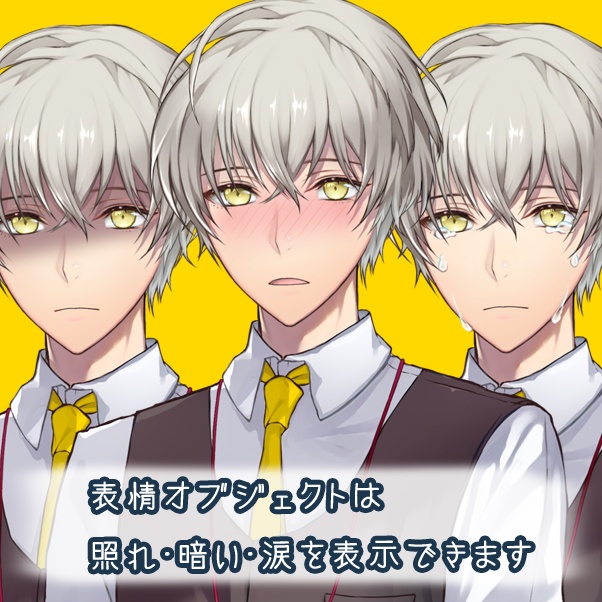 VTubeStudio&animaze対応 男性モデル『文月』配信などに!