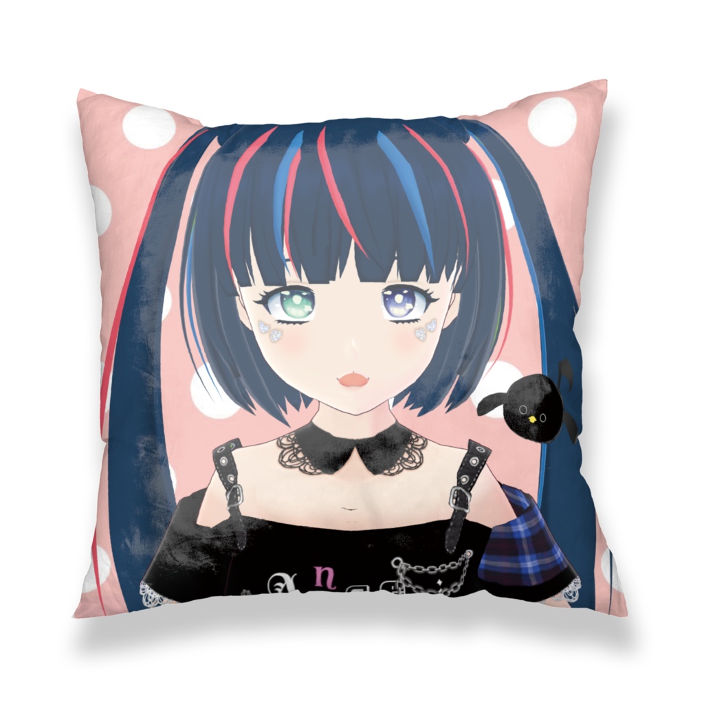 【涙音なつ】両面 お顔クッション カバー 45cm×45cm Natsu Namine both sides Face cushion cover