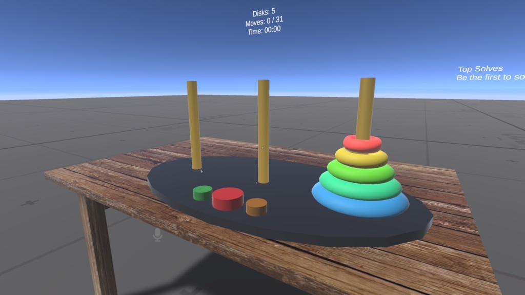 Tower of Hanoi — Multiplayer Puzzle Game for VRChat Worlds (PC & VR-optimized)