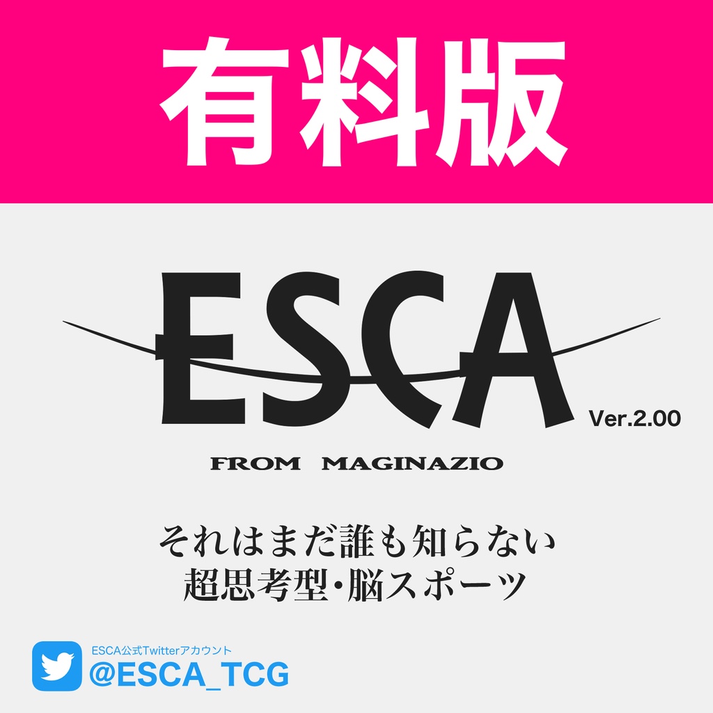 【有料版】ESCA（Ver.2.00）印刷データセット