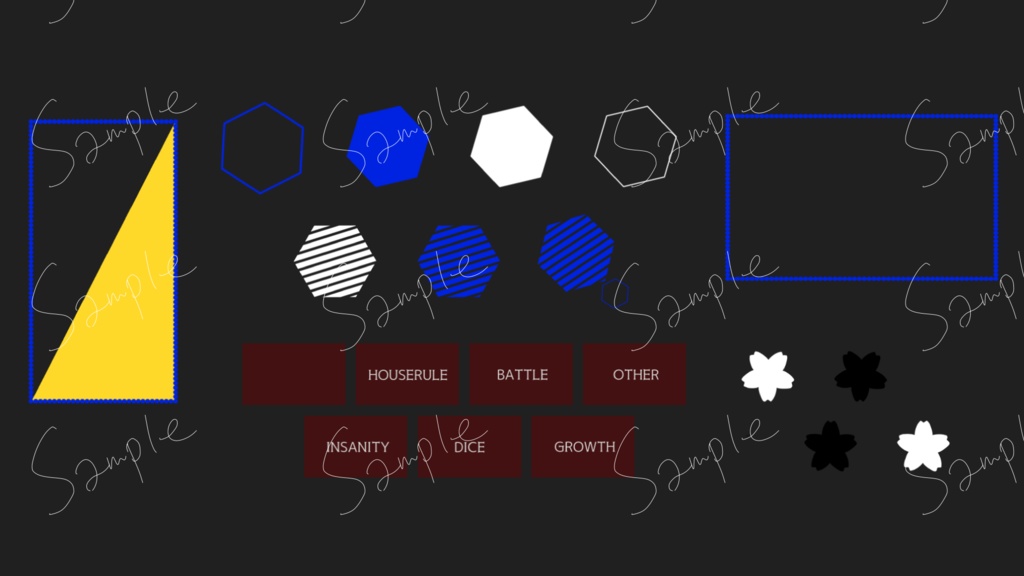 手描きTRPG素材色々(全40種くらい)②