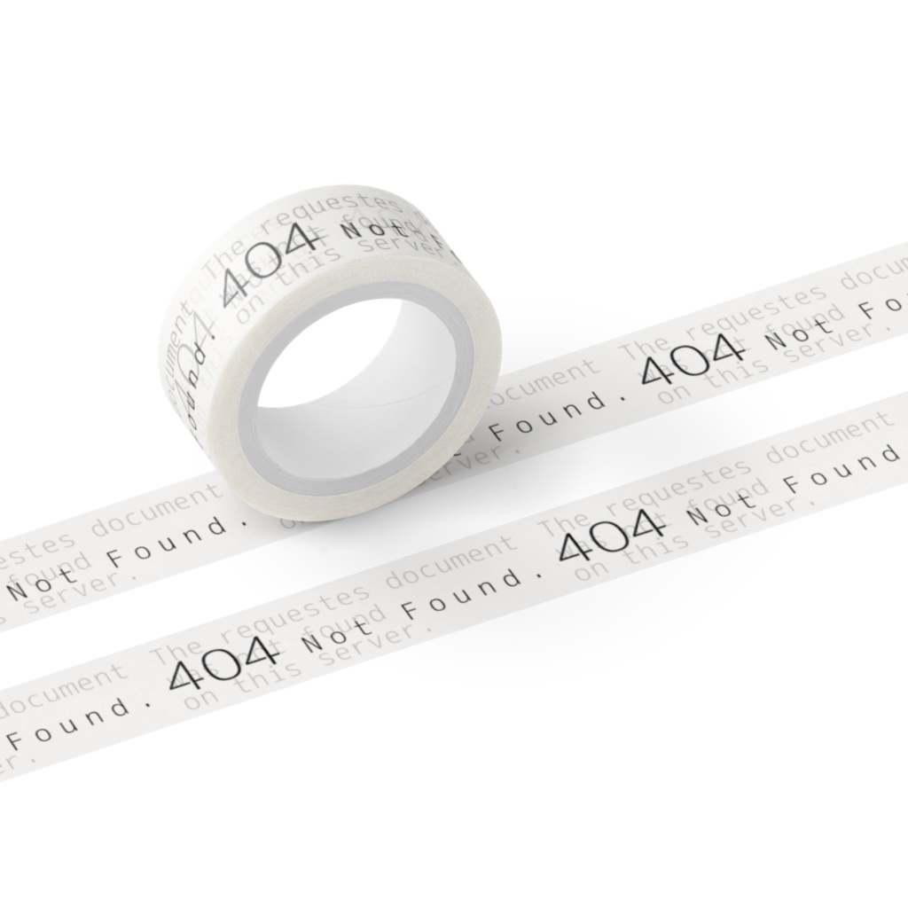 404 NotFoundマスキングテープ
